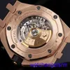 Aparência do pulso AP Cronograph Royal Oak Series 26470 Máquinas automáticas masculino 18k Material de ouro rosa calibre 42mm