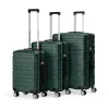 セット3PCS荷物荷物セットABSハードシェルトラベルスーツケースサイレントスピナーホイール付き荷物20インチ大きなスーツケース