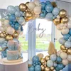 Decorazione per feste Blue Balloons Garland Arch Kit Birthday Boy Boy Baby Shower Latex Balon Decorazioni per matrimoni