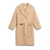 Manteau de marque Femmes manteau manteau manteau maxmara femme newswewn double couche pure laine petit collier de collier