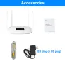 Roteadores 4g WiFi Router 4G LTE CPE SIM CARTO SIM WIFI ROUTER 300M CAT4 32 Usuários Wi -Fi Router RJ45 Wan Lan Indoor LTE CPE Router sem fio