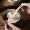 Łyżki 1pc zupa ceramika stołowa chińska serwowanie japońskiego stylu ryżu kuchnia