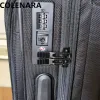 Bagages colenara nylon simple valise de volet et de mot de passe monté sur le châssis 20 pouces à bagages à levier anti-collision silencieux de 20 pouces