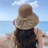Boinas viagens de praia viseira de sol moda moda dobrável fita respirável largura lareira flor de renda upf50 boné para mulheres chapéu de garotas