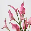 Decorative Flowers EVA Hand Feel Calla Lily Artificial Flower Wedding Floral Arrangement Materials Living Room Table Home Decoration