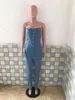 Kobiety Jumpsuits Kobiet dżinsowe dżinsy Skaski Bodycon Rompers Duży rozmiar