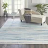 Tappeti astratti blu 7'10 "x 9'10" tappeto area facile -cancamento camera da letto non sparido