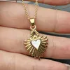 Anhänger Halskette Mode Herz Halskette für Frauen Mop Mutter Perlenschalenhals Geschenk Schmuck Schmuck