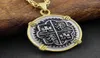 Colares pendentes Pirate Cadeia de moedas de tesouro espanhol 2023 colar4145923