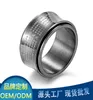 Religious scriptures titanium steel rotating ring Buddhist great mercy mantra finger Chinese Style Men039s hand decoration wome5808626