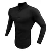 Осенняя модная рубашка с длинным рукавом мужчины супер -стройная подходящая мужская повседневная социальная бизнес бренд бренд спортивная одежда 240418
