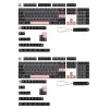 Tillbehör 1 Set 136 Keys Night Sakuras KeyCaps Japanese/English PBT Dye Subbed Cherry Key Caps för MX Switch Mechanical Keyboard KeyCap