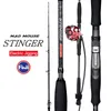 Japão Fuji Peças Fuji Madmouse Stinger Electric Jigging Rod 19m Weight 300g 400g Casting Boat Rod Ocean Pishing 240408