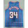 Maglie Rocket Olajuwon 34# maglia ricamata a strisce