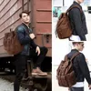 Sac à dos weysfor vintage voyage sac à dos masculin en toile de mode ordinateur portable cordonnage cordon de grande capacité adolescent rétro adolescent sacs