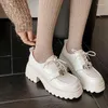 Scarpe casual uniforme scarpa piccola pelle femmina britannica ragazza giapponese nera selvatica retrò mary jane lolita piattaforma bassa tallone