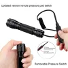 Scopes Lampe de poche tactique 1600 Lumens USB Torche rechargeable Torche étanche de chasse Clip léger de chasse Guide de tir