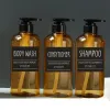 Dispensadores 3pcs Sabão de banheiro Shampoo Lavagem de cabelos Condicionador