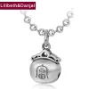 Colliers Femmes Men Pendant 100% réel 925 argent sterling riche cloche mate morte collier pendentif bijoux Plata de ley 925 2020 P1