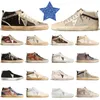 Star Luxury Casual Chaussures Mid-Star Men Femmes Italie Brand Designers Trainers Chaussures extérieures Chaussures étoiles Diry Old Nappe Leather Platform Loafers Ball-Star Dhgate