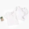 Sanlutoz Prinzessin Baby Girls Tops Cotton Girl Kleidung süß geborene T -Shirt White Fashion 240409