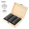 BIIN 20/30/50/100/120pcs Coins Porta del supporto per la raccolta di monete con moneta antiossidante