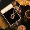 Necklaces Metiseko Natural Red Agate 925 Sterling Silver Chain Necklace Plated 18K Gold Retro Square Agate Pendant Necklace for Women Gift