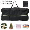 Sacs Garden Mobilier Coussin Sac de rangement imperméable Tissu de Noël Sac de rangement d'arbre de Noël