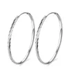 Sonstige 1Pair Geometrische Metall -Hoop -Kreisohrringe für Frauen -Zacken runden Ohrring Trendy übertreiben Schmuck Geschenk 240419