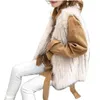 Kvinnors päls 2024 Autumn Winter Vest Imitation Medium till lång en kvinnlig ärmlös lös kofta päls
