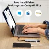 HUBS WOTOBE 6IN1 USB Type C Hub Docking Station do HDMI kompatybilny z USB 3.0 Adapter TypeC Hub USB dla książki Samsung Huawei