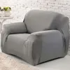 Sofa Souge de couverture solide 1 couleurs de canapé de tissu extensible pour le salon sectionnel de coin des couchés sleve