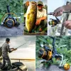 Accessoires Sougayilang 5.2: 1 / 5.1: 1 bobine de pêche 10007000 Série Spinning Reel 12kg Max Drag Carp Tabrins de pêche 12 + 1BB Carpe Fishing Reel