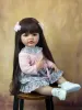 人形bzdollフルソフトシリコーンボディリボーン女の赤ちゃん人形55cm 22インチリアルなプリンセス幼児ベベバス玩具誕生日プレゼント