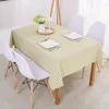 Table Cloth A169 Fabric Plaid Tablecloth Waterproof Rectangular Small Fresh Cotton And Linen Coffee