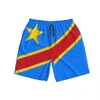 Zomerheren Democratische Republiek Congo Flag Beach broek Shorts Surfing M2XL Polyester Swimwear Running 240409