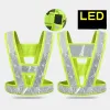 Lights Highvisibility LED Luminous Ves Reflective Harness for Night Running and Cycling Safety Warning Light USB Rechargeable Vest