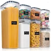 Bouteilles de rangement 7pcs Boîte de pot alimentaire