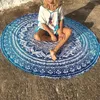 Mandala Round Tapestry Summer Beach Picnic Throw Ruger Couverture Bohemia Mats Jan88 240409