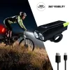 Luci Wtuvive Safety Lighting Bicycle Light Sewlight 4000Mah Kit di ricarica USB Bicycle Luce per biciclette super luminosa