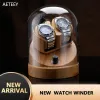 Watches Original Wood Antimagnetic Shaker Mechanical Watch Household Automatic Rotating Watch Shaker Rotating Placer Self Swinging Shake