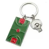 Keychains Coming Basketball Field Pendant Key Chain For Men Women Simple Ring Love Sports Gift Bag Car Metal Jewelry