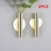 Wall Lamps 2PCS Rose Golden Flower Holder Nordic Stainless Steel Vase Rack Flowerpot Home Decoration Living Room