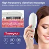 Blue Red Light Therapy Massage Comb Hårtillväxt 3-nivå Electric Scalp Head Massager Knådan Anti Håravfall Lindring Huvudvärk 240412