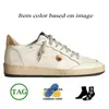 Mode av högsta kvalitet Italien Brand Ball Star Golden Goode Sneakers Low OG Womens Mens Handgjorda Designer Casual Shoes Luxury Leather Platform Upper Suede Black Trainers