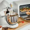 Juicers 5.3QT capaciteit lichtgewicht krachtige Tilthead Stand Mixer, White Icing van Drew Barrymore