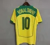 Brasil Vintage Jersey Romario Rivaldo Brazils Carlos Ronaldinho Camisa de Futebol 1998 2002 Ronaldo Kids Kit Kaka 2006 2004 1994 1970 1957 Pele Retro Soccer Jerseys