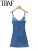 Casual Dresses Fans 2024 Woman Fashion Long Deep Sea Blue Strap Dress Slim Sleeveless Backless Midi Vestidos Mujer