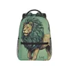 Backpack Lion Realistic Gouache University Backpacks adolescenti Pretty School Bags Designer Soft Rucks