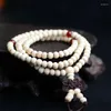 Perles de prière de brin Mala 108 Bracelets 8 mm Natural Santal Bouddhiste Rosaire Unisexe Men Brangles Bijoux